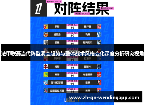 法甲联赛当代阵型演变趋势与整体战术风格变化深度分析研究视角